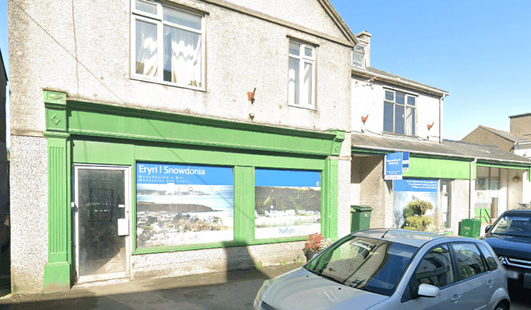 The former Glynllifon Stores on High Street, Nefyn