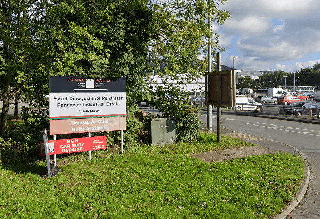 Penamser Industrial Estate in Porthmadog