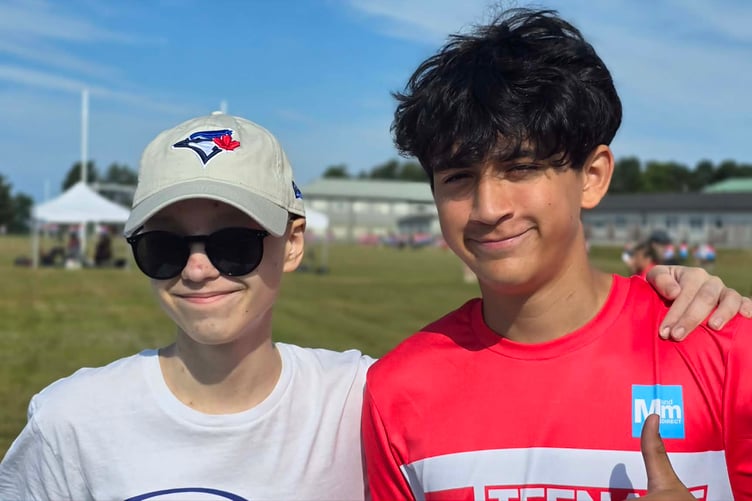 Edward Taylor and Elijah Rahman before the trim.