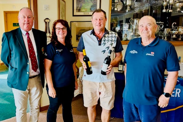 Presenting the prizes at the annual RNLI competition