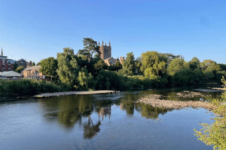 Parts of the River Wye have been left with significantly reduced water levels as drought conditions continue across the region.