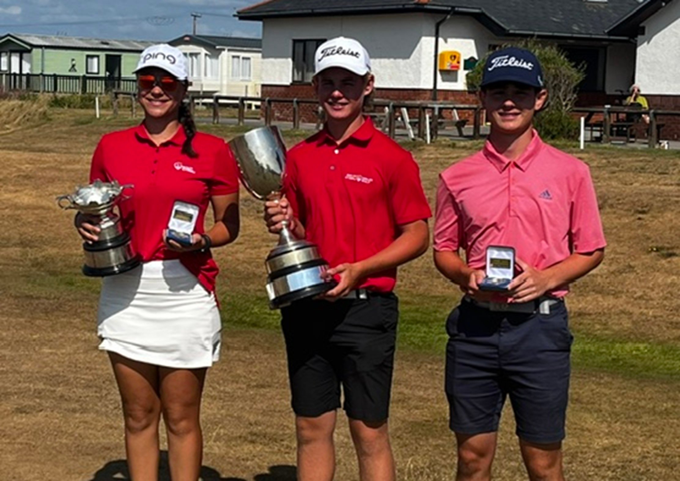 Girls Champion - Arianna Elektra Nikitaidis; Boys Champion - James Platt; and Boys Plate Champion - Matthew Lewis