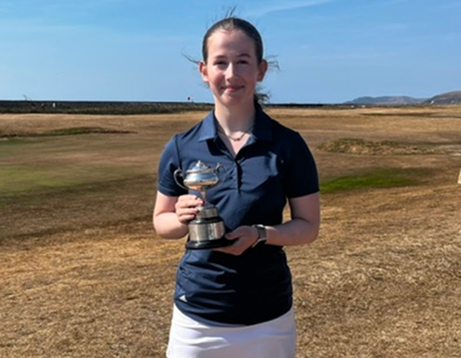 Borth & Ynyslas Golf Club's Lucy Hurst was runner-up in the Girls Championship