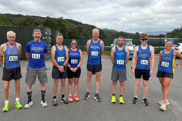 Aberystwyth AC runners at the Dolgellau 5 Mile Race