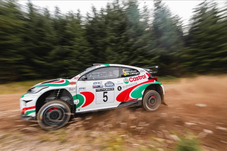 Osian Pryce took maximum point to extend his British Rally Championship lead