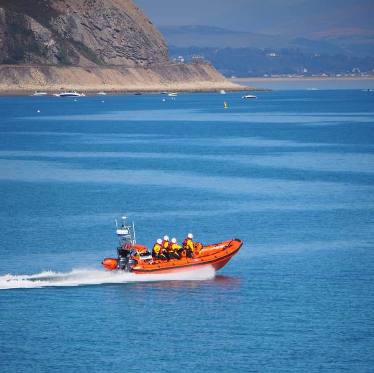 Abersoch RNLI members were called to rescue the teens. Photo: RNLI/Abersoch RNLI