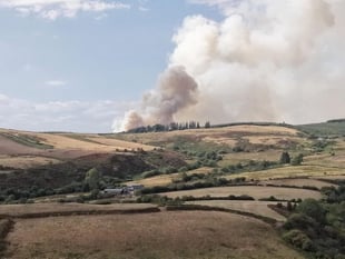 Carmarthenshire wildfire prompts evacuations