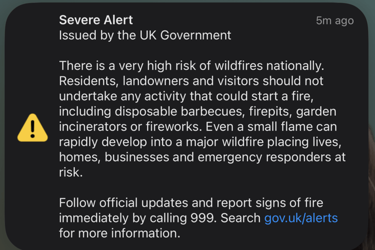 Severe alert