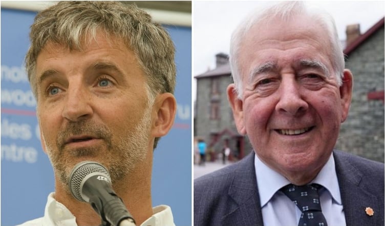 Professor Richard Wyn Jones and Dafydd Wigley