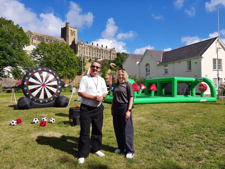 PCC Andy Dunbobbin and Manon Rees-O’Brien, Regional Director of Actif North Wales
