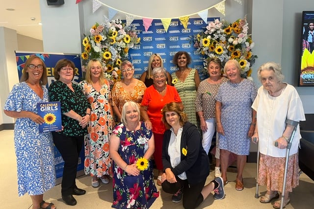 Some of the WI members at 'Calendar Girls'