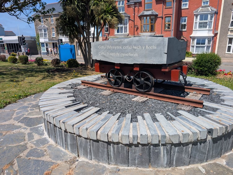 The slate wagon in Tywyn. Photo: Gwynedd Council