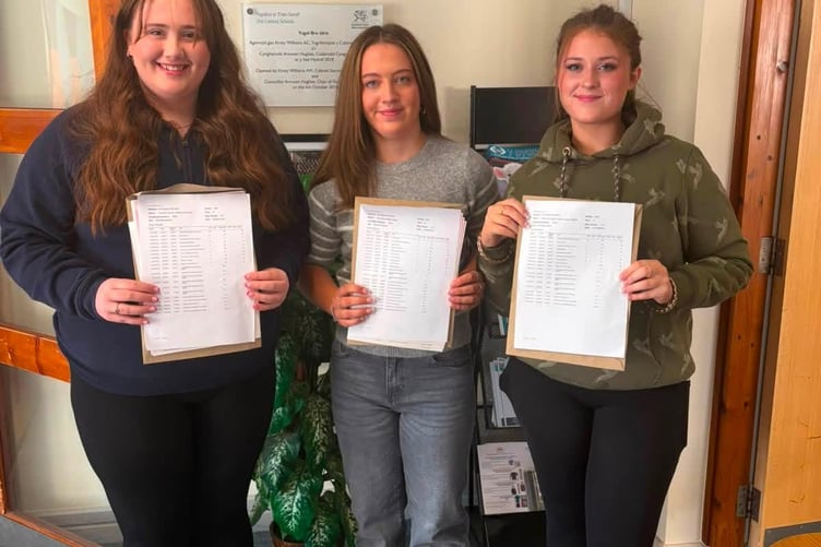 Ysgol Bro Idris pupils were pleased with their results