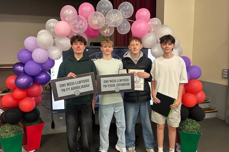 Ysgol Eifionnyddd pupils have been praised for their results