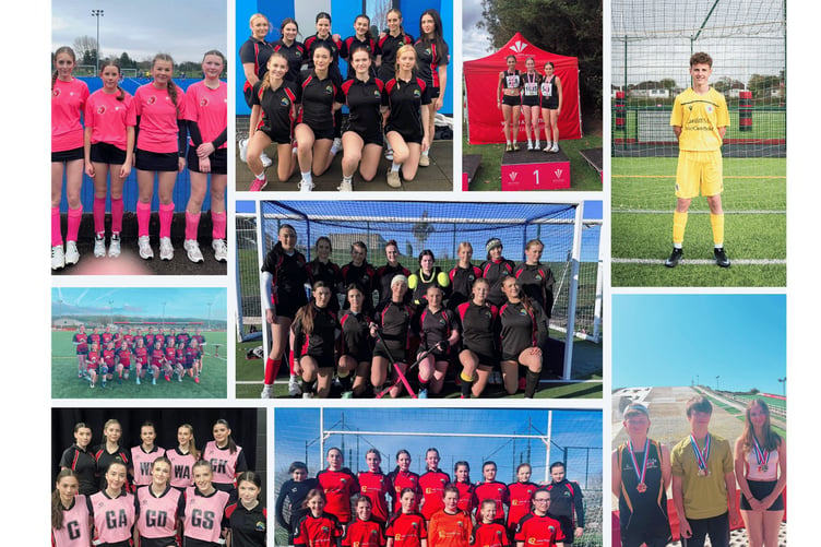Hockey, netball, football, and skiing teams