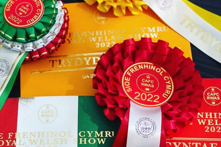 Rheidol Rosettes produce items for a variety of events and organisations, including the Royal Welsh Show