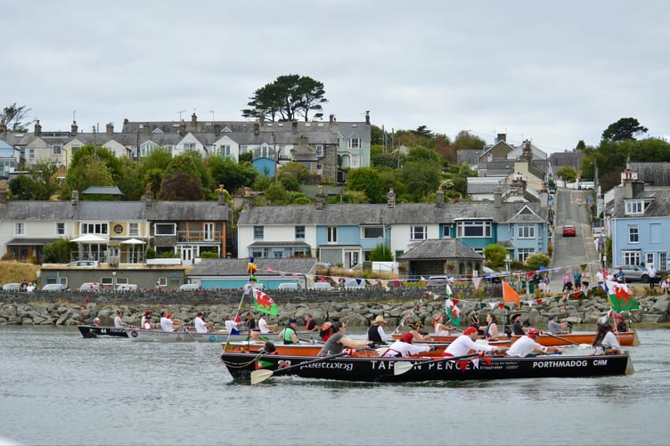 Four boats took part in the annual pilot race