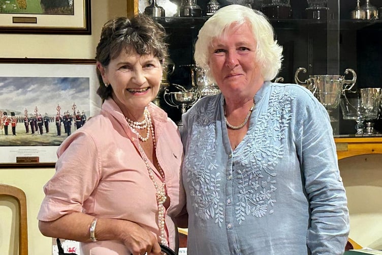 Overall winner Jane Raw Rees Over with captain Jane Miller