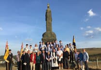 Borth pauses to remember the fallen