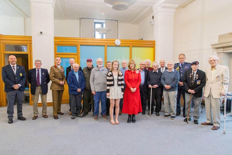 Event attendees and speakers included Air Officer Wales Air Commodore, Rob Woods OBE DL, Col Sion Walker OBE DL Deputy Commander 160 Brigade, the Lord Lieutenant of Dyfed, Miss Sara Edwards, Dr Owain Rhys Roberts, Director of Collections and Digital Services, and Deputy CEO and Librarian of the National Library of Wales, Peter Hamilton Chair Age Cymru Dyfed, from the National Lottery Heritage Fund.
