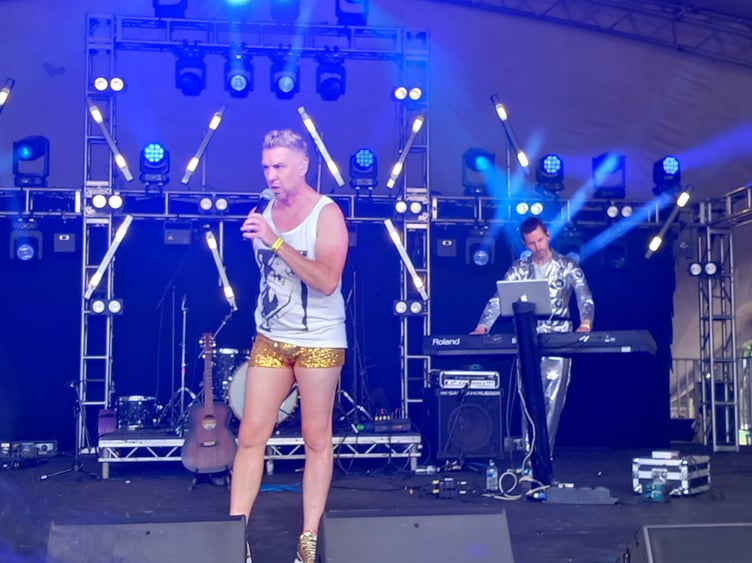 Eurasure tribute act Eurasured in action. Photo: Julie McNicholls Vale