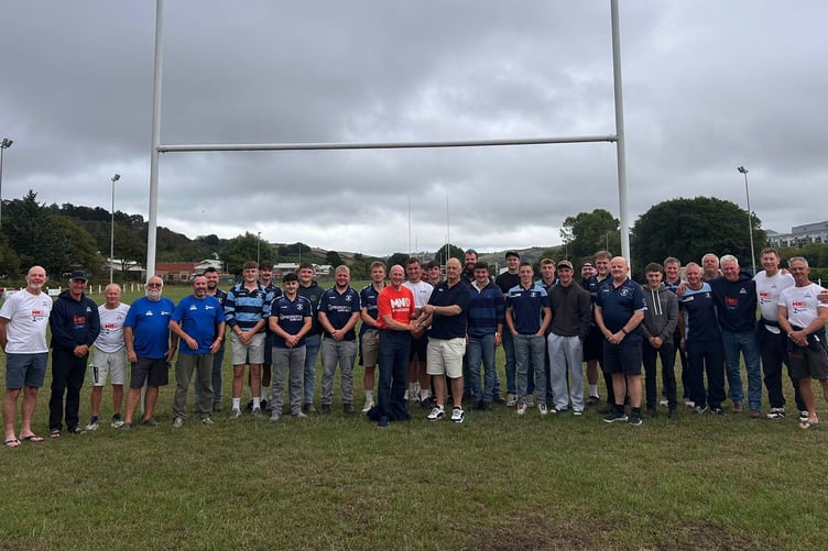 Aberystwyth RFC donate £650 to Paul Thornburn's Paddle, Peak and Pedal – The Welsh Challenge