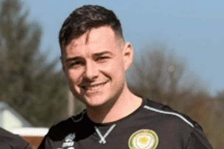Llanidloes player manager Dafydd Carruthers scored a hat-trick after coming off the bench