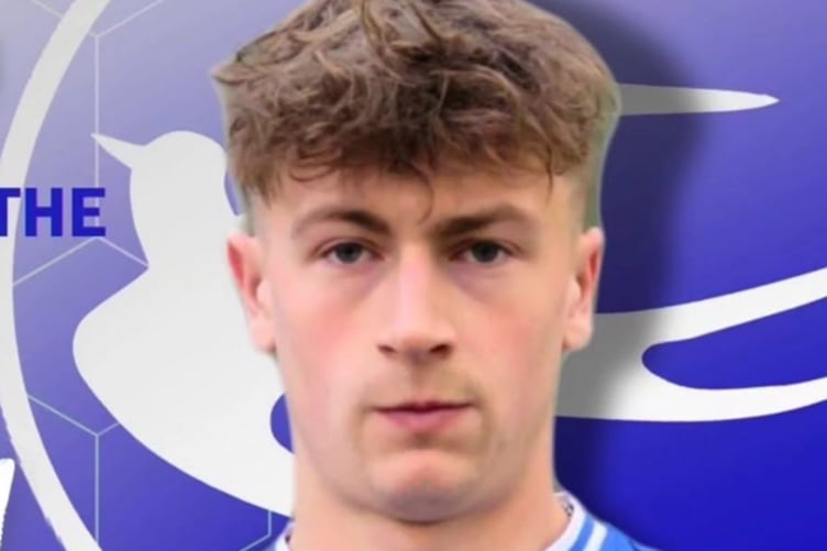 Jared Marks scored twice for Caersws Development