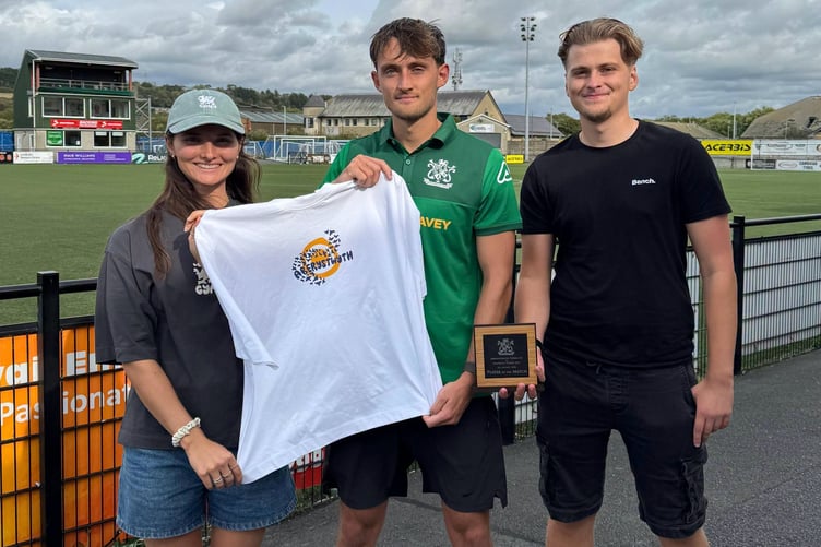 As voted by the Green Army, Dillon Browne was voted Supporters' Player of the Match vs Llanelli Town, presented and sponsored by Sienna Cuff