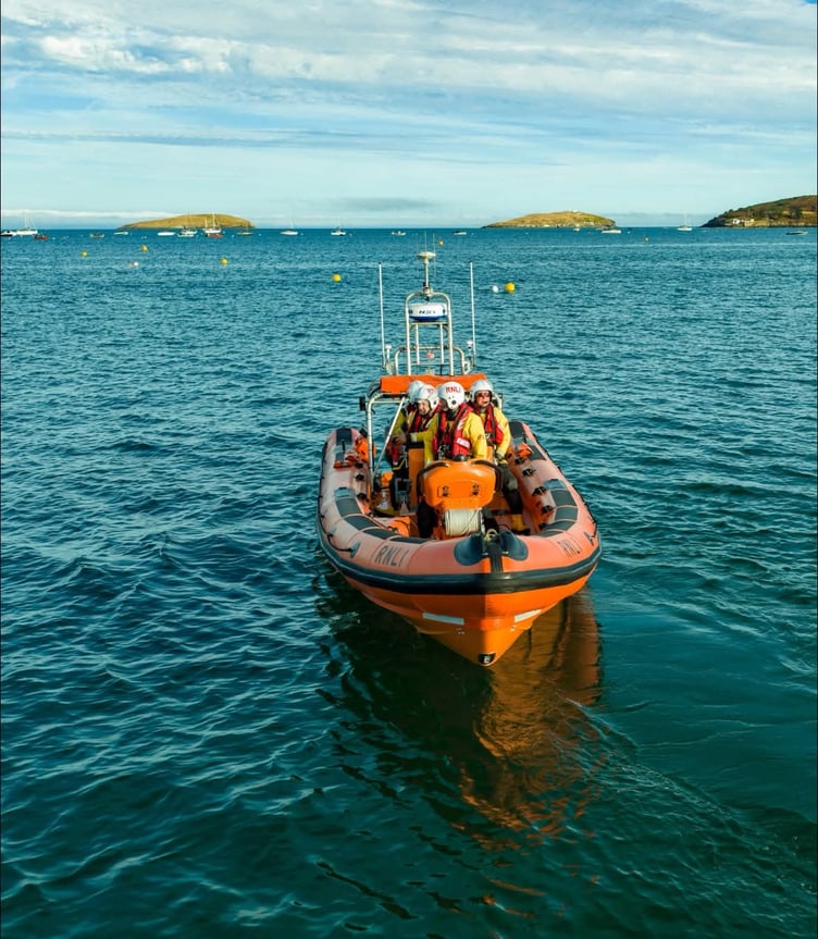 Abersoch RNLI launched to assist a sailing yacht with engine problems. Photo: RNLI/Abersoch RNLI