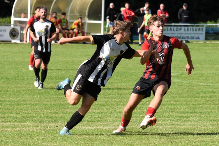 Action from Bow Street Reserves closely-fought 2-1 win against Penrhyncoch Reserves on Saturday