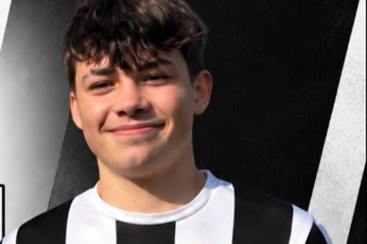 Lampeter's man of the match, 16-year-old Jake Lewis