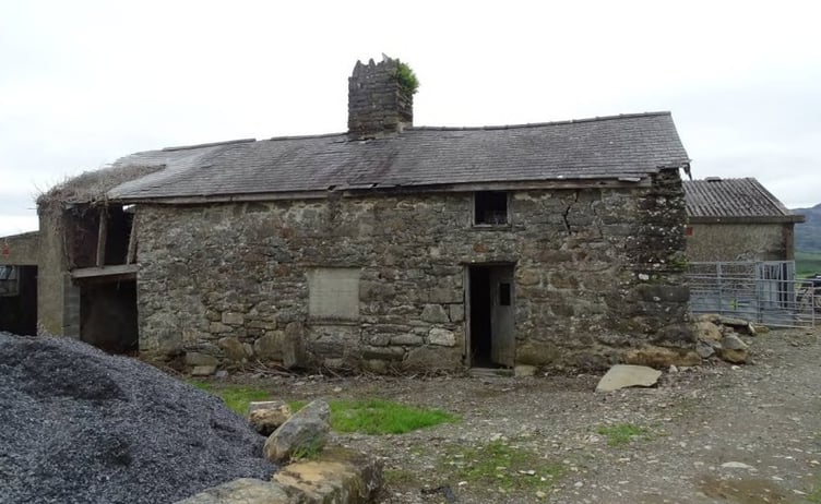 The semi-derelict property at Gelli Dywyll. Photo: ENPA planning documents