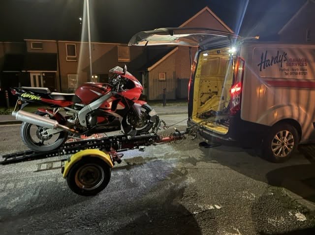 The seized motorbike. Photo: NWP Gwynedd South