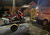 Police seize uninsured motorbike in Barmouth