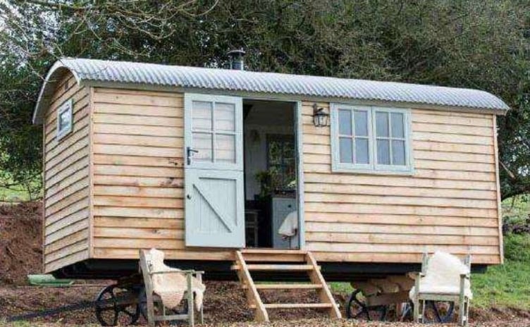 A typical shepherd hut as planned at Pale Hall. Photo: Gwynedd Council planning documents