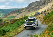 Lloyd and Williams charge to Rali Ceredigion Rally4 runner-up spot