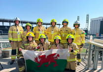 Mid and West Wales firefighters honour 9/11 fallen with challenge