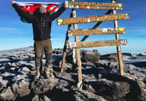 Penparcau man flies Welsh flag at Kilimanjaro summit