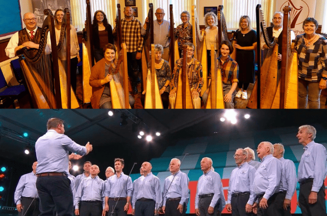 The Welsh Triple Harp Society and Parti Camddwr