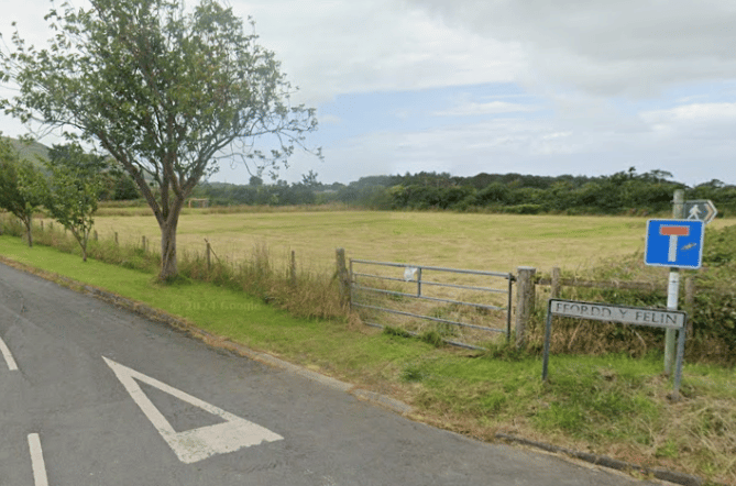 The development is in Bryncrug's Ffordd Y Felin area. Photo: Google Maps