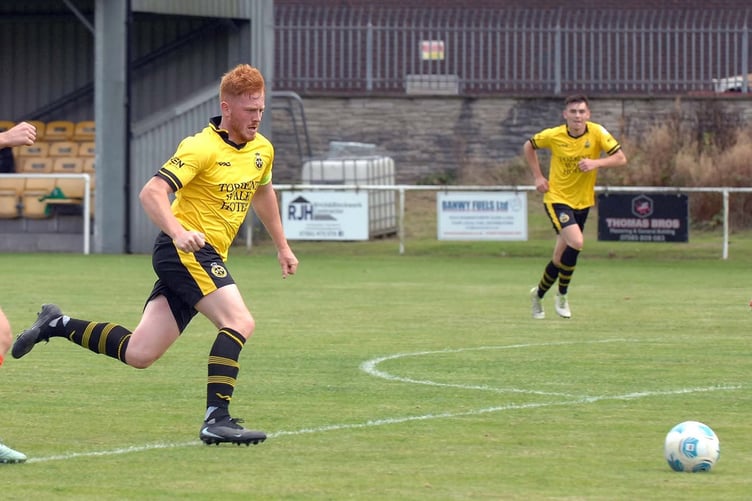 Gerwyn Williams scored from the penalty spot for Dolgellau (File pic: Rod Davies)
