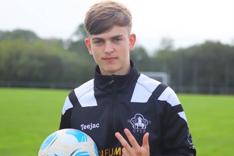 Osian Thomas scored another hat-trick for Pwllheli