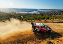 Elfyn Evans keeps title lead as Toyota make history