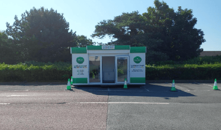 The retail pod on Parc Y Llyn retail park