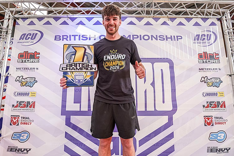 Kris on the podium with his championship award