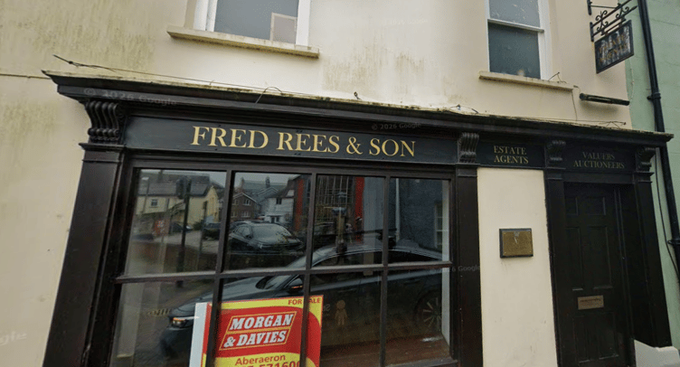 The building in Cardigan