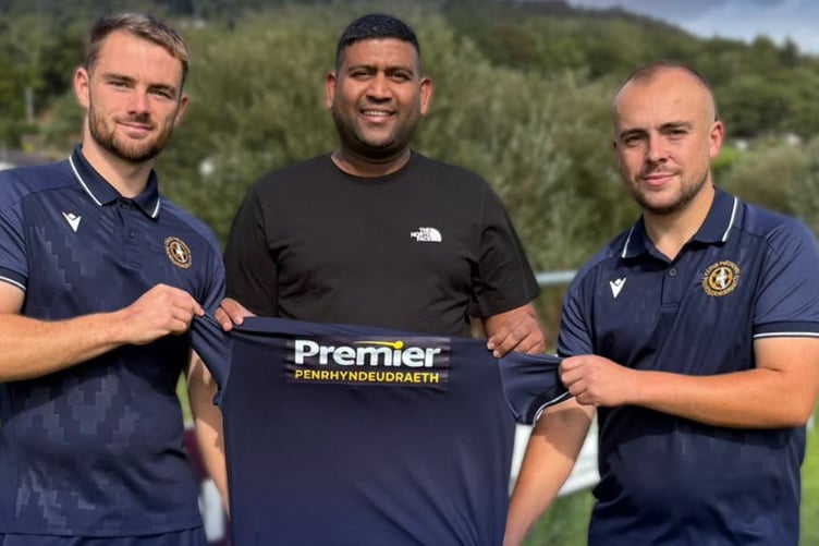 Premier Penrhyndeudraeth are sponsors for the club's polo shirts