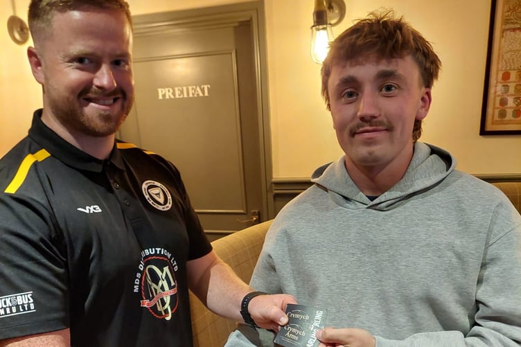 Dewi Baum was named Crymych's man of the match against Dewi Stars