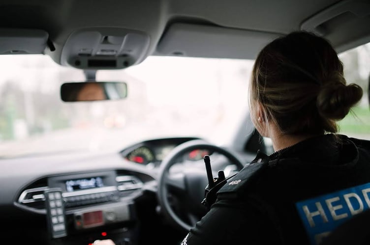 Police on patrol in Wales